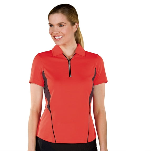 Monterey Club Women's Ellen Contrast Golf Polo Shirt #2267