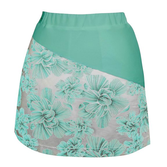 Monterey Club Women's Fairway Print Coloblock Knit Skirt #2950