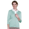 thumbnail image 1 of Monterey Club Women's Fine Gauge Cable Knit Crew Neck Cardigan #6165, 1 of 2