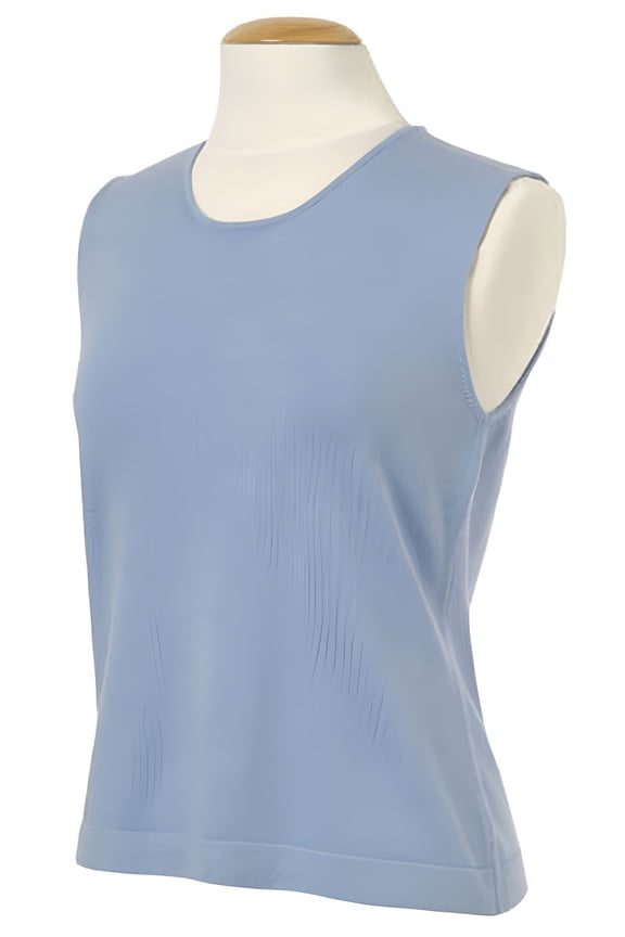 Women's Fine Gauge Flat Shell Sleeveless Sweater #6129