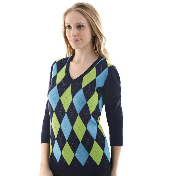 Monterey Club Women's Fine Gauge Knit Gale V-Neck Sweater #6145