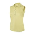 thumbnail image 1 of Monterey Club Women's Floral Emboss Texture Polo Sleeveless #2095, 1 of 2