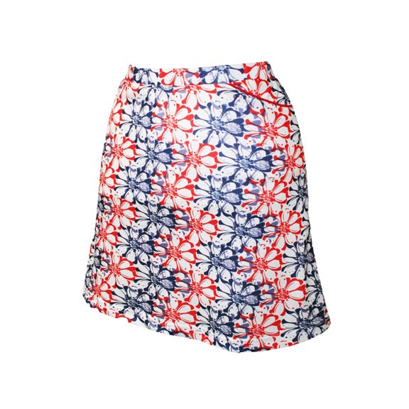 Monterey Club Women's Floral Stamp Print Knit Skirt #2915