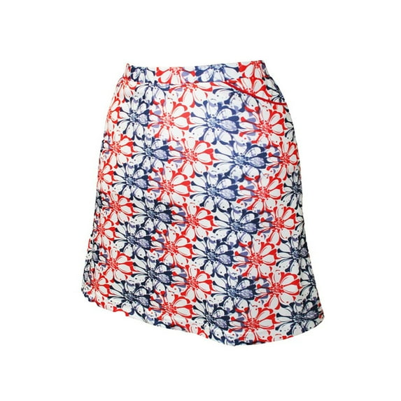 Monterey Club Women's Floral Stamp Print Knit Skirt #2915