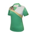 thumbnail image 1 of Monterey Club Women's Fountain Floral Print Block Golf Polo Shirt #2344, 1 of 2