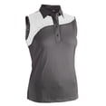 thumbnail image 1 of Monterey Club Women's Galaxy Contrast Block Sleeveless Golf Polo Shirt #2479, 1 of 3