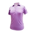 thumbnail image 1 of Monterey Club Women's Gem Stripe Contrast Block Golf Polo Shirt #2464, 1 of 2