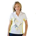thumbnail image 1 of Monterey Club Women's Graphic Print Contrast Polo Shirt #2542, 1 of 2