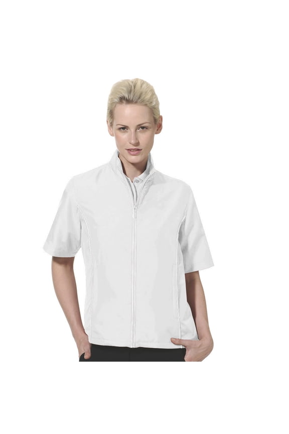 Women's Half Sleeve Microfiber Dobby Windshirt #2763