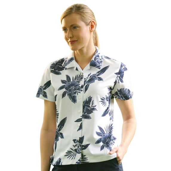 Monterey Club Women's Hawaiian Camp Shirt #2521