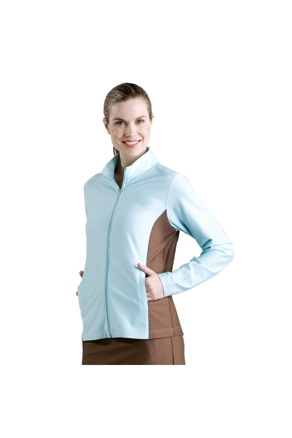 Women's Honeycomb Texture Colorblock Jacket #2702