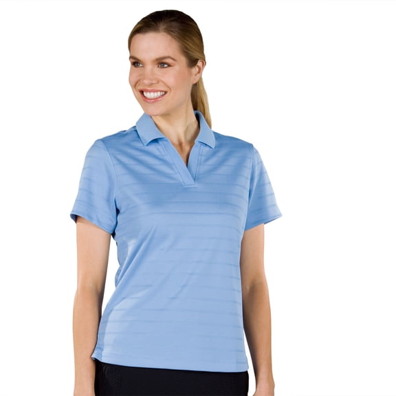 Monterey Club Women's Jacquard Texture Solid Golf Polo Shirt #2066