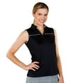 thumbnail image 1 of Monterey Club Women's Julia Solid Sport Sleeveless Golf Polo Shirt #2131, 1 of 2