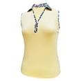 thumbnail image 1 of Monterey Club Women's Leona Contrast Sleeveless Golf Polo Shirt #2381, 1 of 2
