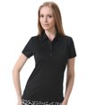 thumbnail image 1 of Monterey Club Women's Leopard Emboss Texture Golf Polo Shirt #2429, 1 of 2