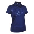 thumbnail image 1 of Monterey Club Women's Leopard Foil Print Polo Shirt #2394, 1 of 2