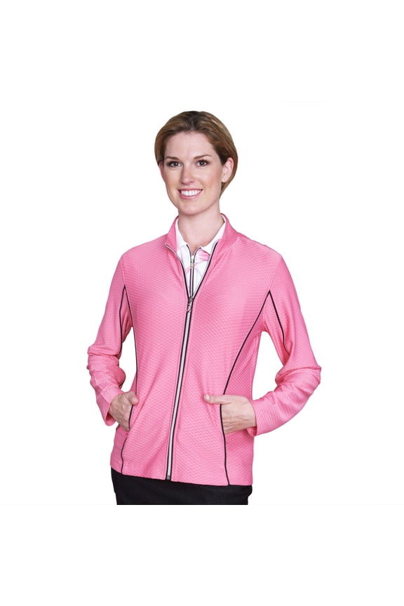 Women's Lightweight Honeycomb Emboss Texture Golf Jacket #2757