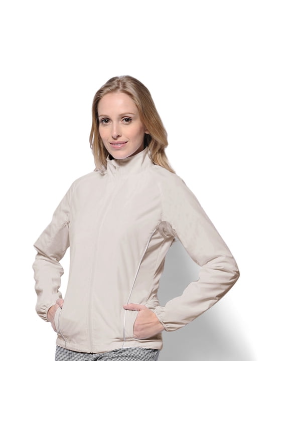 Women's Lightweight Microfiber Poplin Zip-Up Jacket #2779