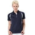 thumbnail image 1 of Monterey Club Women's Lightweight Pique Contrast Golf Polo Shirt #2196, 1 of 2