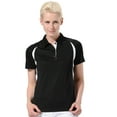 thumbnail image 1 of Monterey Club Women's Lightweight Pique Contrast Golf Polo Shirt #2196, 1 of 2