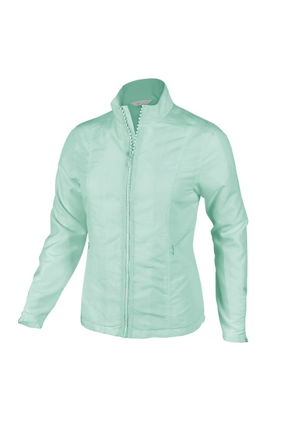 Women's Lightweight Rhinestone Zipper Jacket #2780