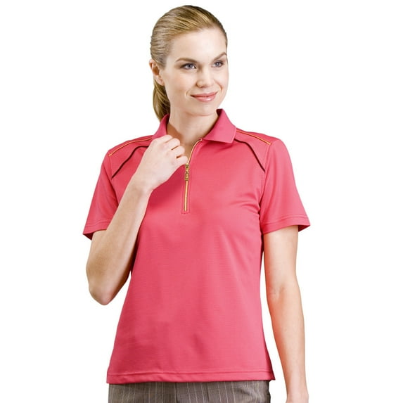 Monterey Club Women's Matrix Contrast Golf Polo Shirt #2262