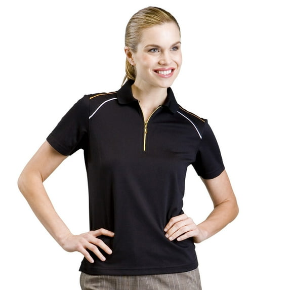 Monterey Club Women's Matrix Contrast Golf Polo Shirt #2262