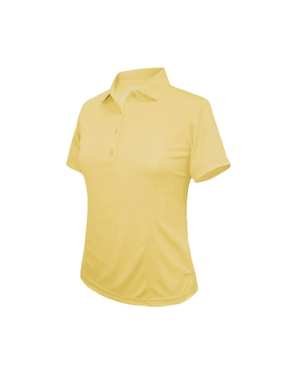 Women's Medium Weight Pique Solid Golf Polo Shirt #2360