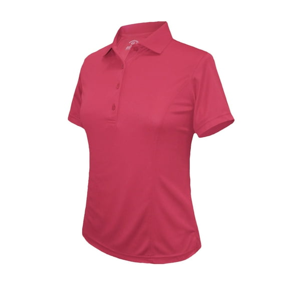 Monterey Club Women's Medium Weight Pique Solid Golf Polo Shirt #2360