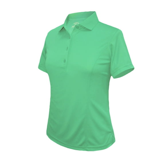 Monterey Club Women's Medium Weight Pique Solid Golf Polo Shirt #2360
