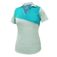 thumbnail image 1 of Monterey Club Women's Melange Flash Colorblock Golf Polo Shirt #2476, 1 of 2