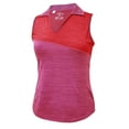 thumbnail image 1 of Monterey Club Women's Melange Flash Colorblock Sleeveless Golf Polo Shirt #2477, 1 of 2