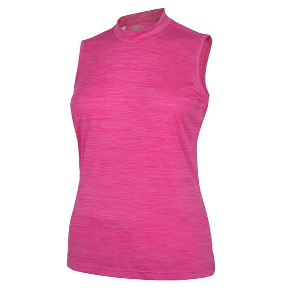 Monterey Club Women's Melange Jersey Performance Sleeveless T-Shirt #4029