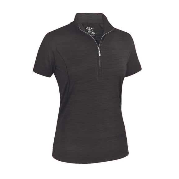 Monterey Club Women's Melange Jersey Performance Sport Golf Polo Shirt #2362