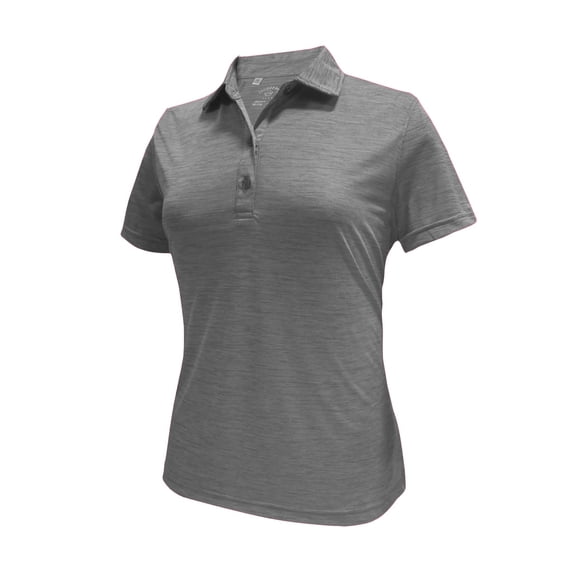 Monterey Club Women's Melange Jersey Performance Sport Golf Polo Shirt #2421