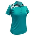 thumbnail image 1 of Monterey Club Women's Mellow Contrast Golf Polo Shirt #2398, 1 of 3