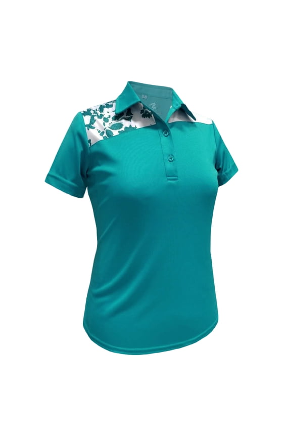 Women's Mellow Contrast Golf Polo Shirt #2398