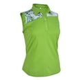 thumbnail image 1 of Monterey Club Women's Mellow Contrast Sleeveless Golf Polo Shirt #2399, 1 of 3