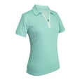 thumbnail image 1 of Monterey Club Women's Micro Pix Contrast Golf Polo Shirt #2448, 1 of 2