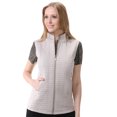 thumbnail image 1 of Monterey Club Women's Microfiber Plaid Quilted Vest #4786, 1 of 2