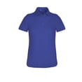 thumbnail image 1 of Monterey Club Women's Microfiber Solid Tailored Collar Short Sleeve Golf Polo Shirt #4060, 1 of 2