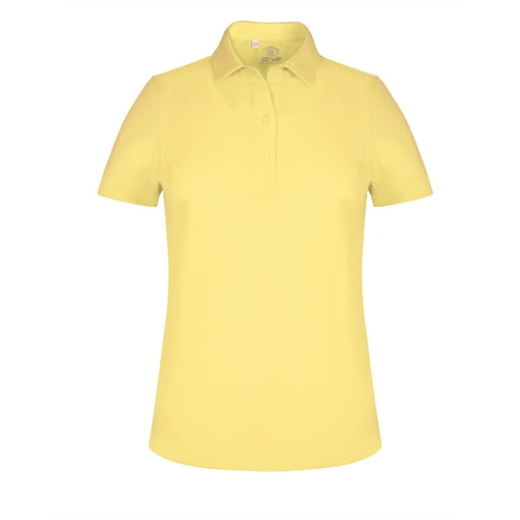 Monterey Club Women's Microfiber Solid Tailored Collar Short Sleeve Golf Polo Shirt #4060