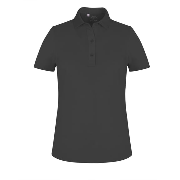 Monterey Club Women's Microfiber Solid Tailored Collar Short Sleeve Golf Polo Shirt #4060