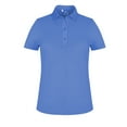 thumbnail image 1 of Monterey Club Women's Microfiber Solid Tailored Collar Short Sleeve Golf Polo Shirt #4060, 1 of 2