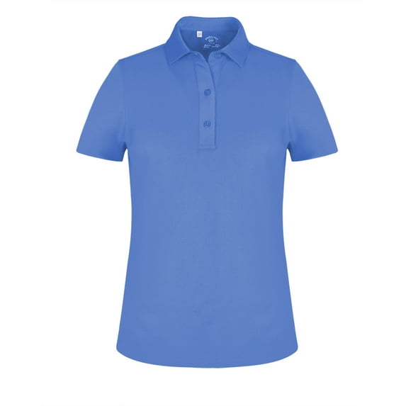 Monterey Club Women's Microfiber Solid Tailored Collar Short Sleeve Golf Polo Shirt #4060