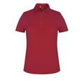 thumbnail image 1 of Monterey Club Women's Microfiber Solid Tailored Collar Short Sleeve Golf Polo Shirt #4060, 1 of 2