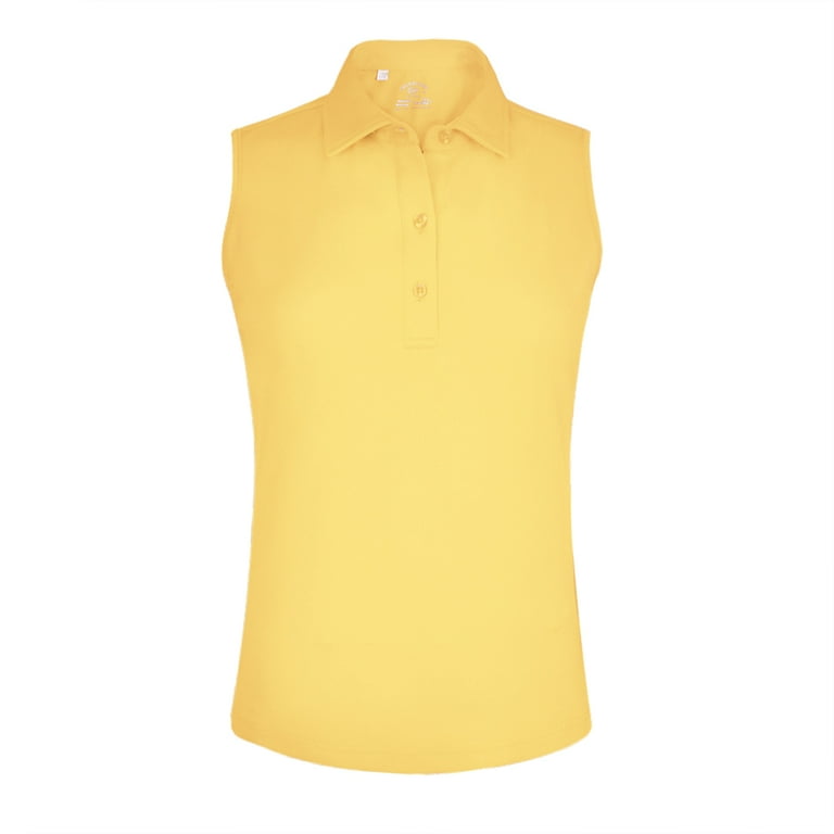 Monterey Club Women's Microfiber Tailored Collar Solid Sleeveless