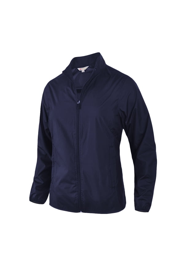 Women's Microfiber Water repellent Full Zip Wing collar w/Lining Long sleeve Jacket #4703