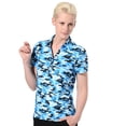thumbnail image 1 of Monterey Club Women's Mili Camo Print Polo Shirt #2599, 1 of 2