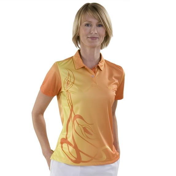 Monterey Club Women's Ombre Print Polo Shirt #2536